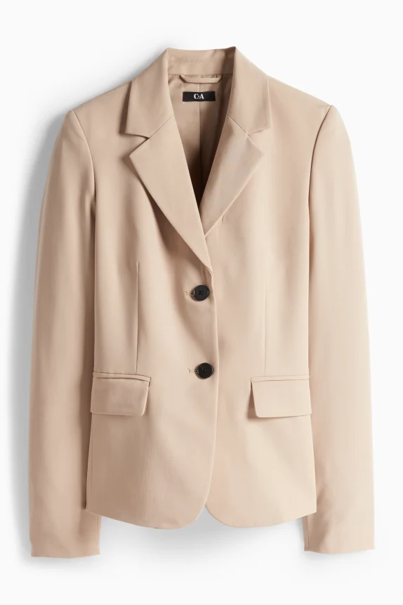 Business blazer - fitted beige