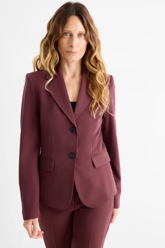Business blazer - fitted bordeaux