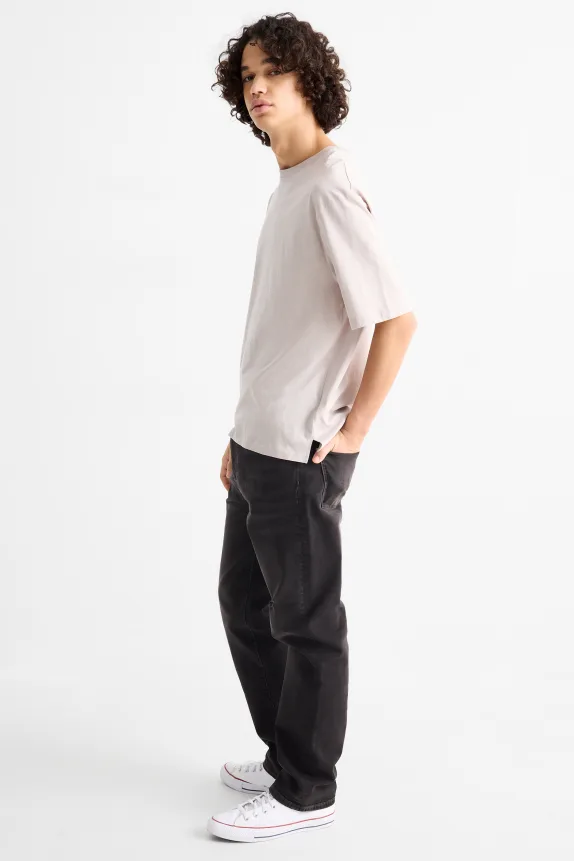 Straight jeans denim-dark gray