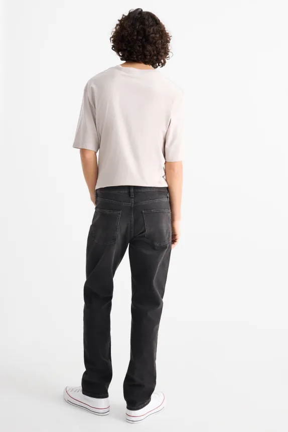 Straight jeans denim-dark gray