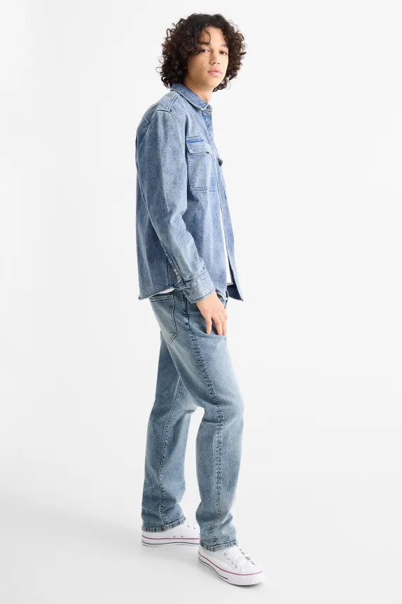 Straight jeans blue denim