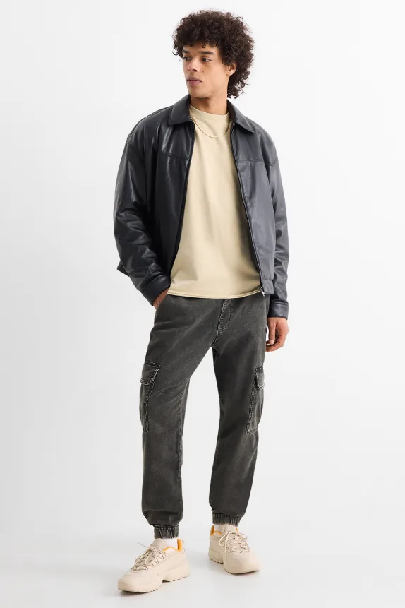 Cargo jeans - LYCRAÂ® denim-dark gray