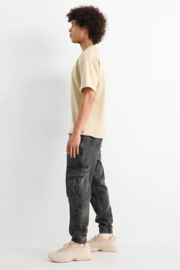 Cargo jeans - LYCRAÂ® denim-dark gray