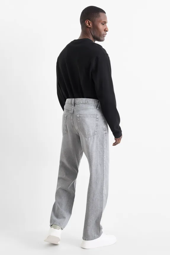 Relaxed jeans denim-light gray