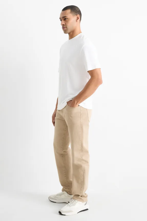 Regular jeans light beige