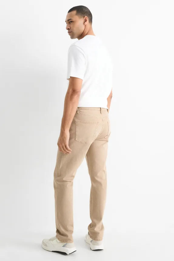 Regular jeans light beige