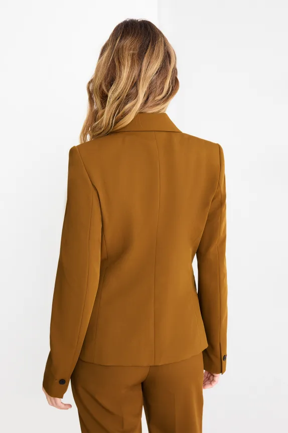 Business blazer - fitted khaki