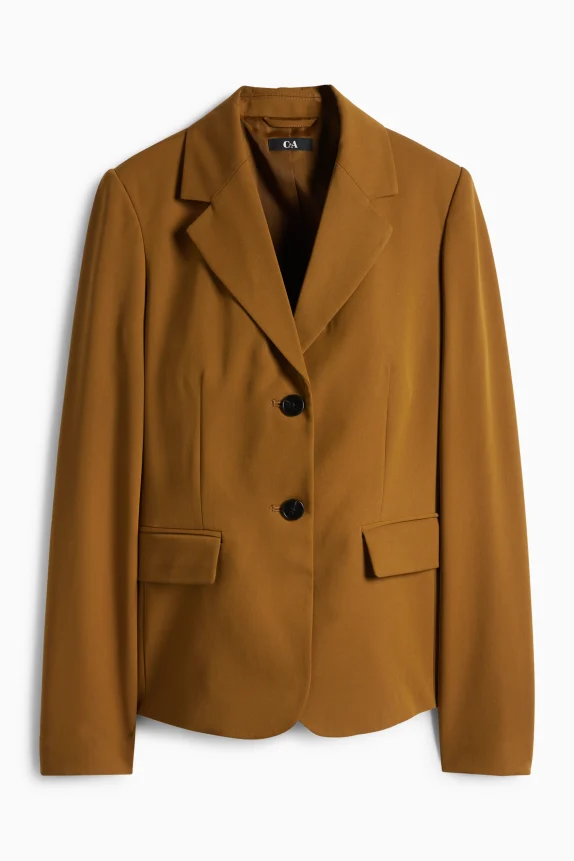Business blazer - fitted khaki