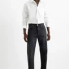 Regular jeansÂ with button fly denim-dark gray
