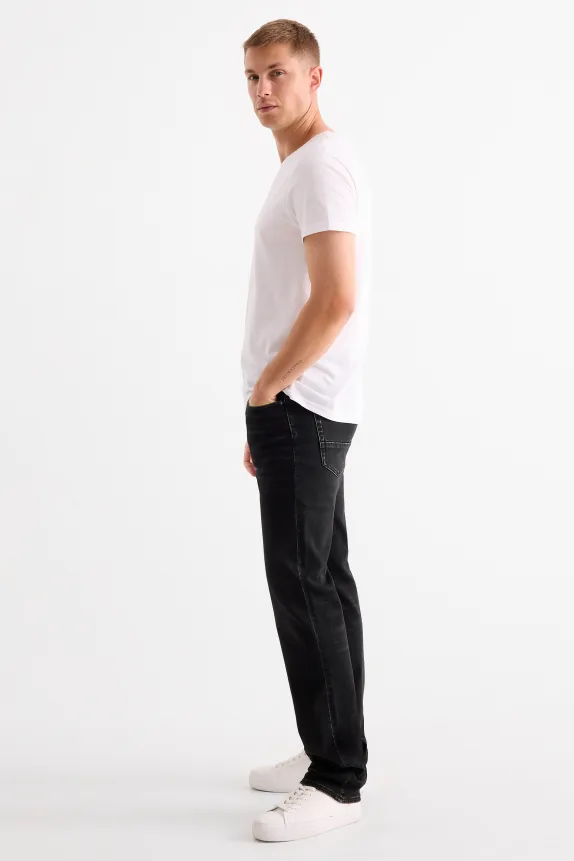 Straight jeans - thermal jeans - LYCRA® denim-dark gray