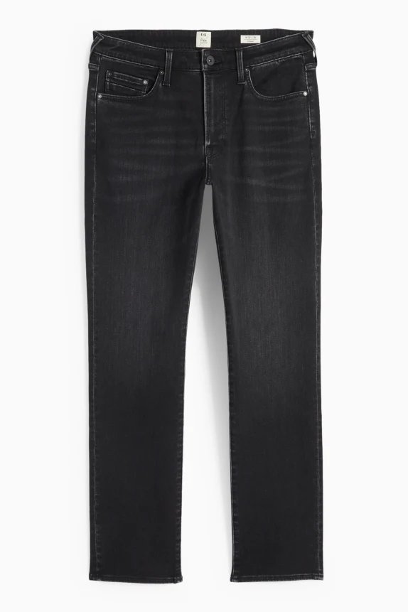 Straight jeans - thermal jeans - LYCRA® denim-dark gray 4 Straight jeans - thermal jeans - LYCRA® denim-dark gray