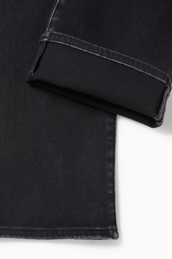 Straight jeans - thermal jeans - LYCRA® denim-dark gray 7 Straight jeans - thermal jeans - LYCRA® denim-dark gray