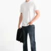 Regular jeansÂ with button fly denim-dark blue