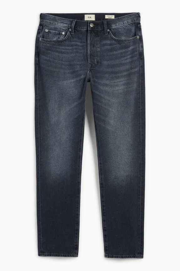 Regular jeans with button fly denim-dark blue 4 Regular jeans with button fly denim-dark blue