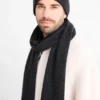 Cashmere scarf dark gray