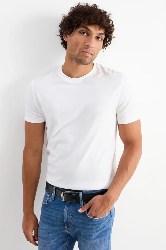 Belt - faux leather black