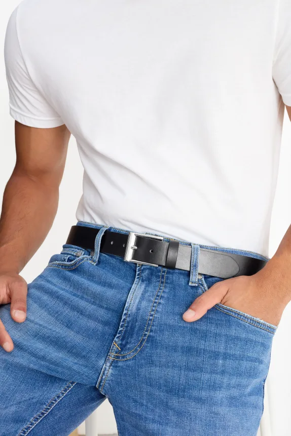 Belt - faux leather black
