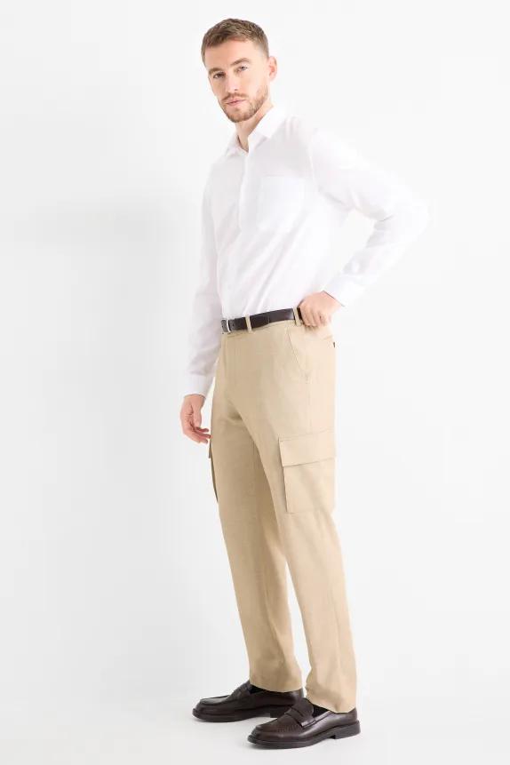 Mix & match suit trousers - regular fit - Flex beige