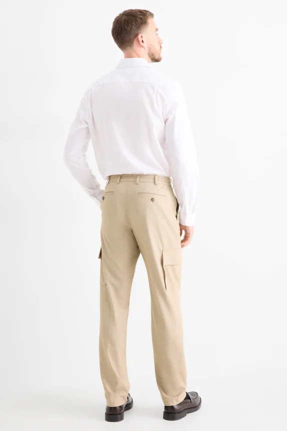 Mix & match suit trousers - regular fit - Flex beige