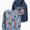 Multipack of 2 - Sonic - hoodie and sweatshirt dark blue