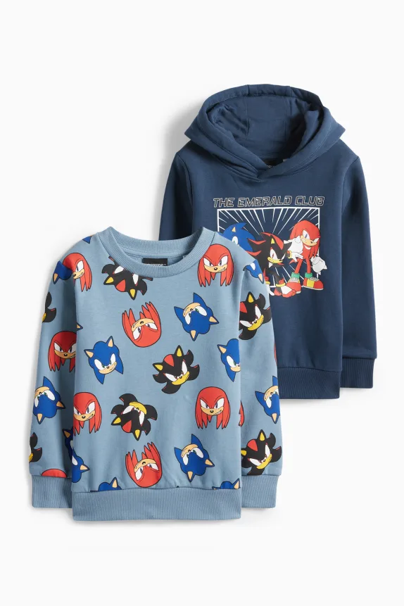 Multipack of 2 - Sonic - hoodie and sweatshirt dark blue