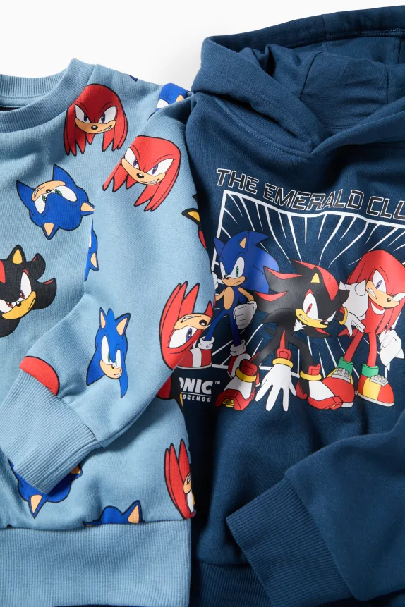 Multipack of 2 - Sonic - hoodie and sweatshirt dark blue